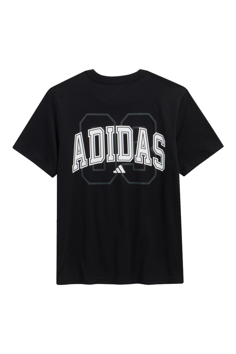 Kids' Arch Logo Graphic T-Shirt, Alternate, color, BLACK ADI