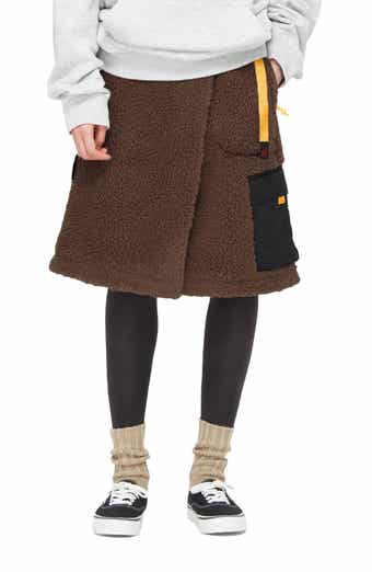 Benette Faux Shearling Skirt