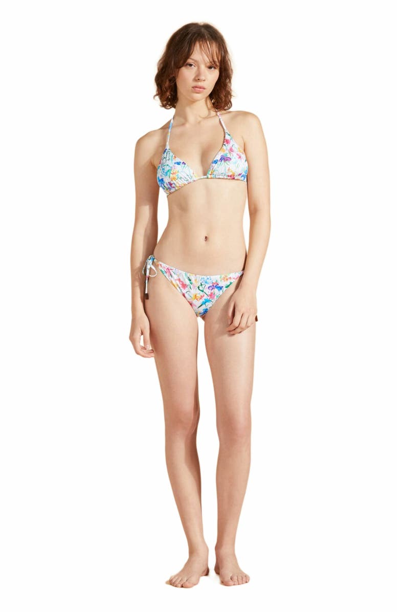 Vilebrequin Women's Happy Flowers Triangle Bikini Top, Main, color, 