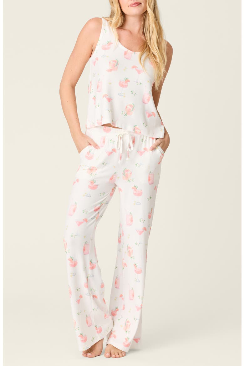 Paloma Mama Jersey Pajamas, Main, color, IVORY
