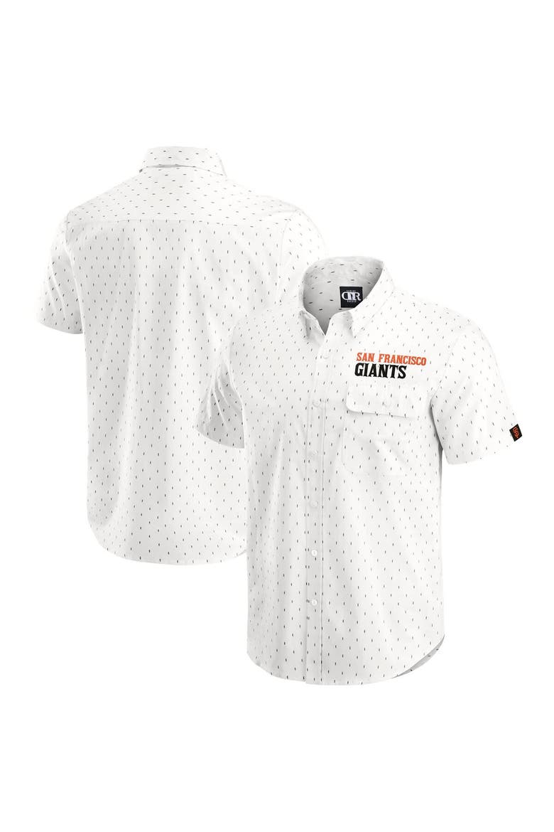 Men's Darius Rucker Collection by Fanatics  Cream San Francisco Giants Printed Button-Down Top, Alternate, color, Cream