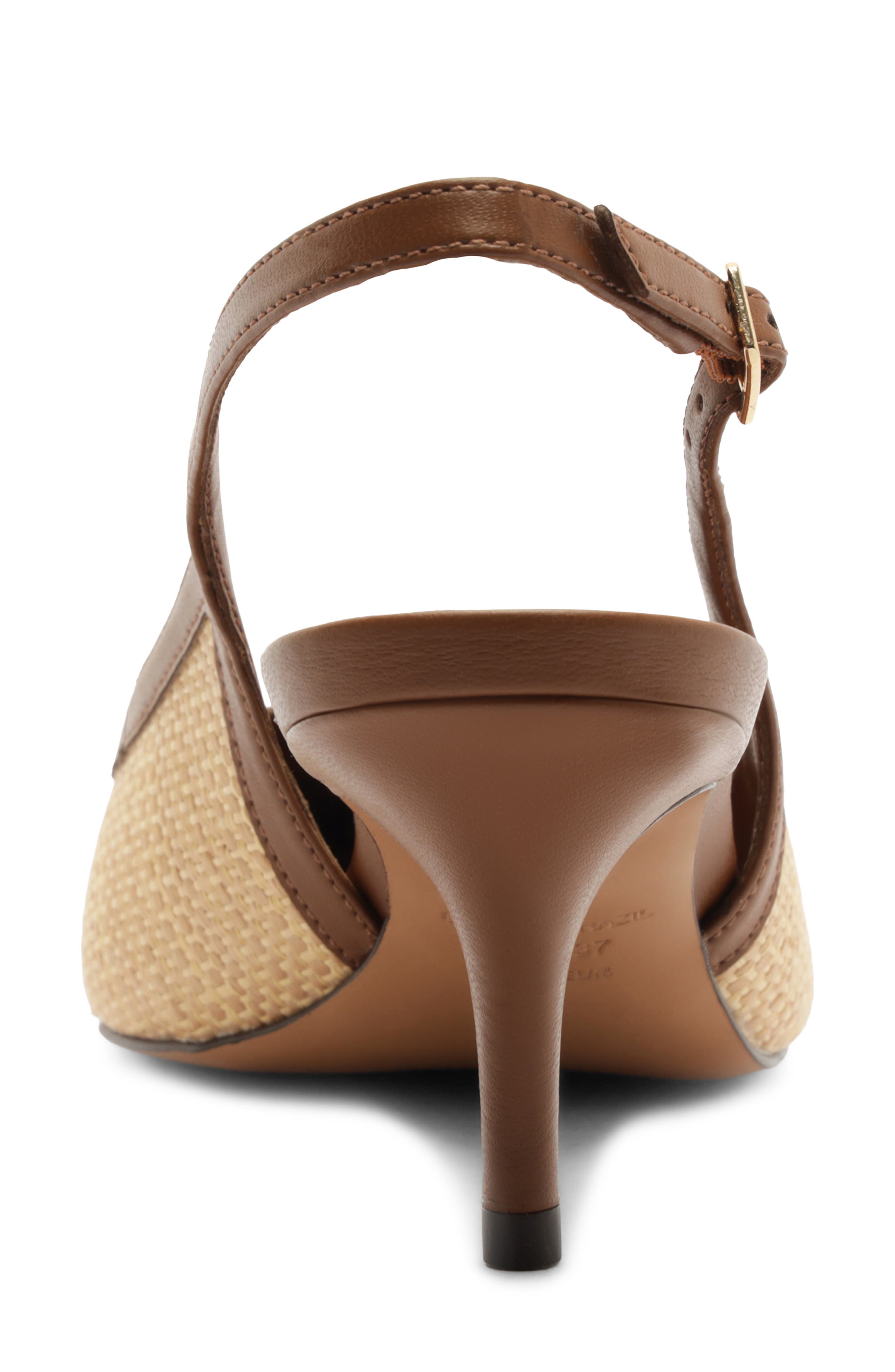 Arezzo Liza Slingback Pointed Toe Pump, Alternate, color, 