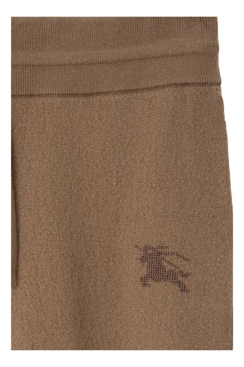 Burberry Wool Blend Track Pants In Brown