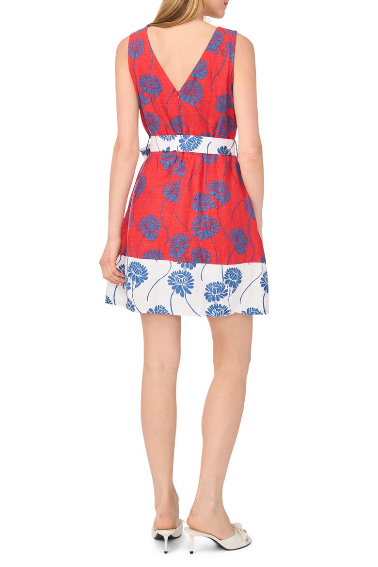 Tie Waist Minidress, Alternate, color, AURA ORANGE