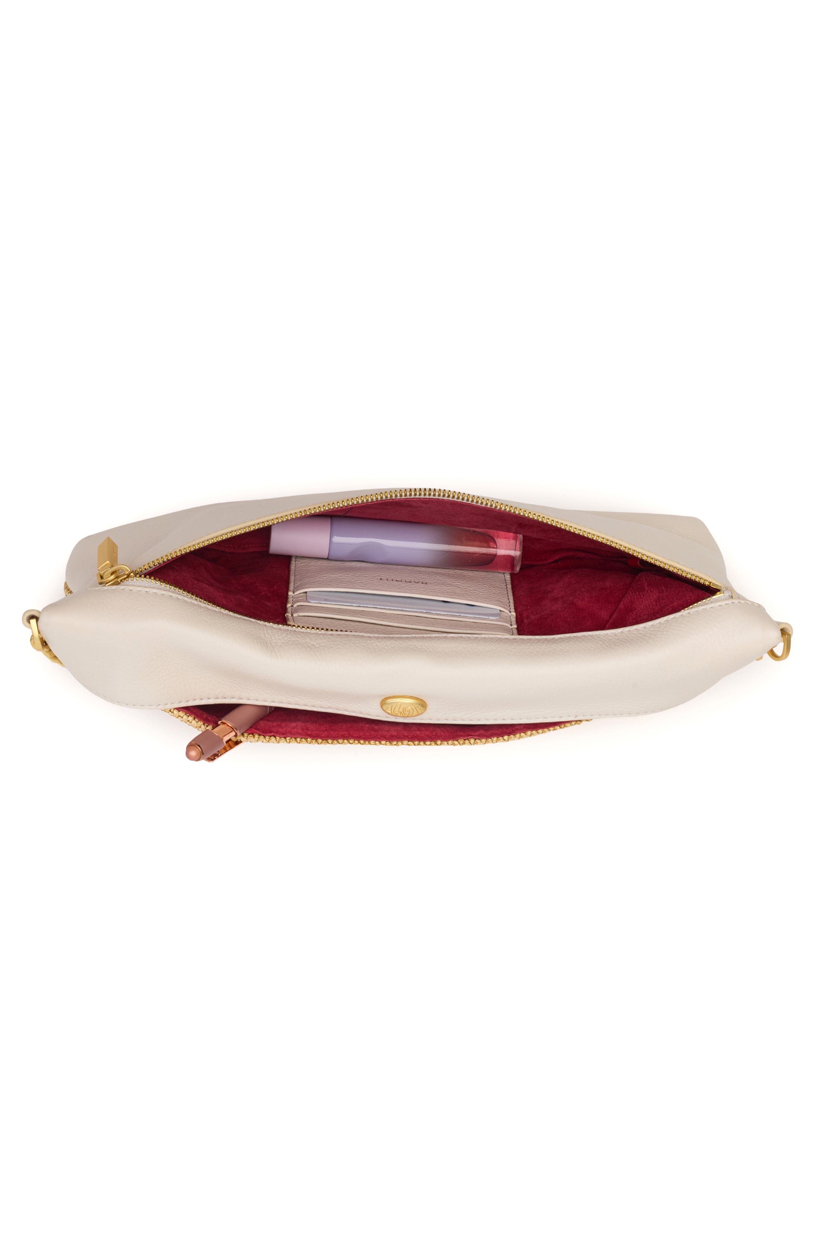 HAMMITT Invitation Clutch, Alternate, color, Calla Lily White Raffia/ Gold