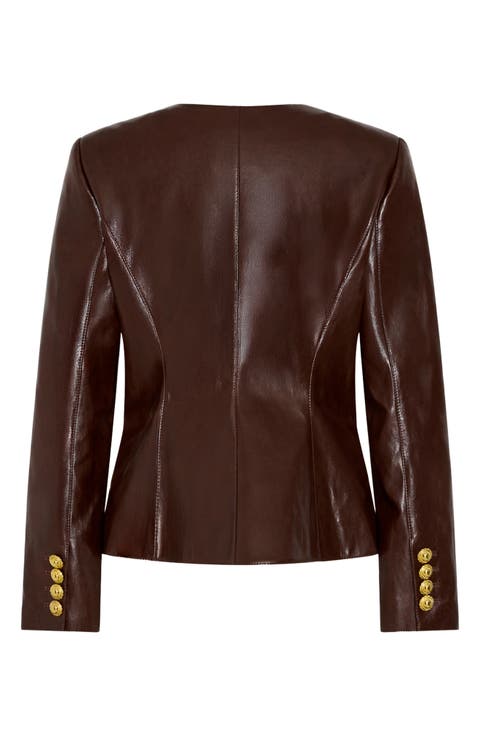 Wells Faux Leather Jacket