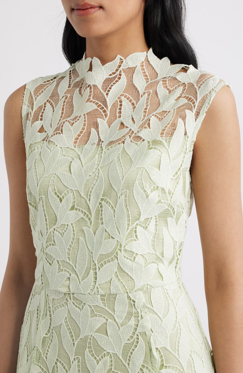 Elliatt Eris Lace Midi Dress, Alternate, color, Green