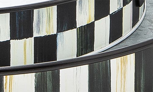 Mackenzie-childs Mackenzie Childs Spectator Set Of 2 Galvanized Steel Serving Trays In Black