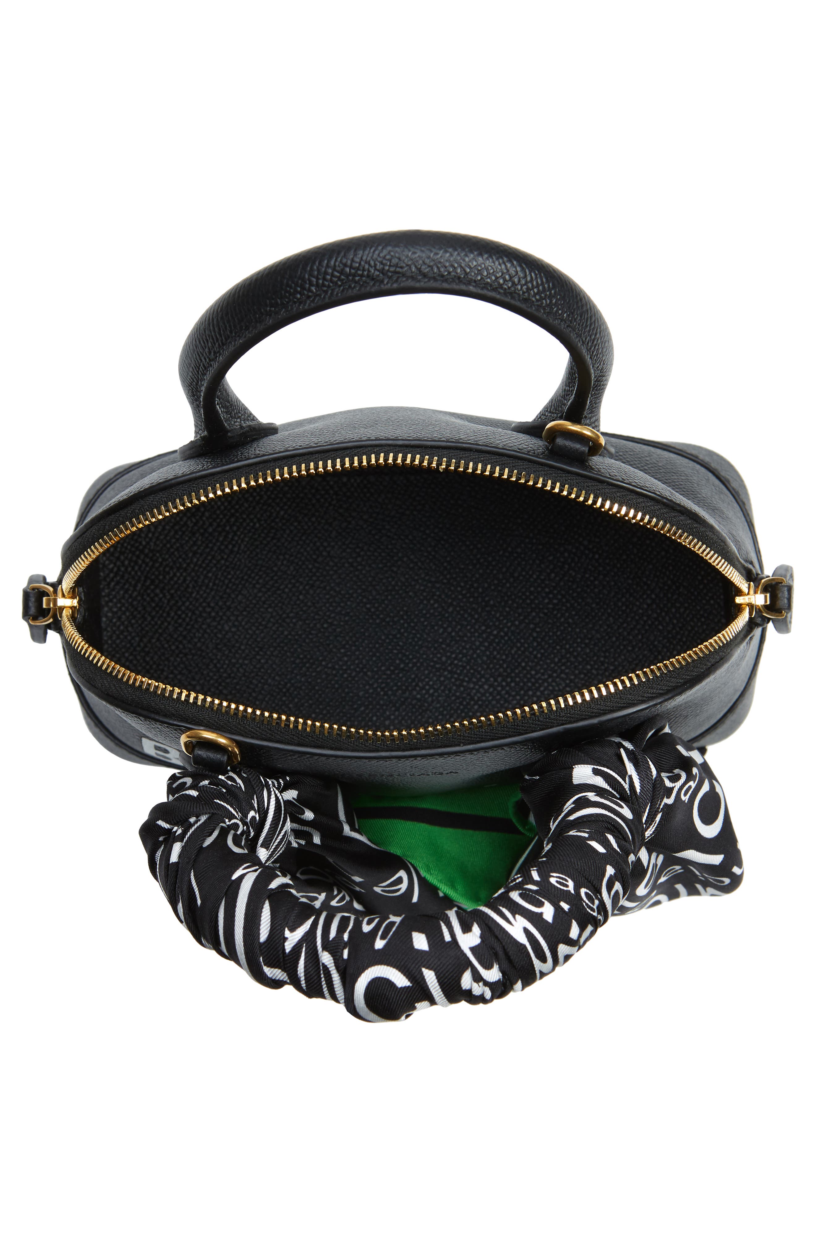 Balenciaga Extra Extra Small Ville Scarf Handle Leather Satchel, Alternate, color, 
