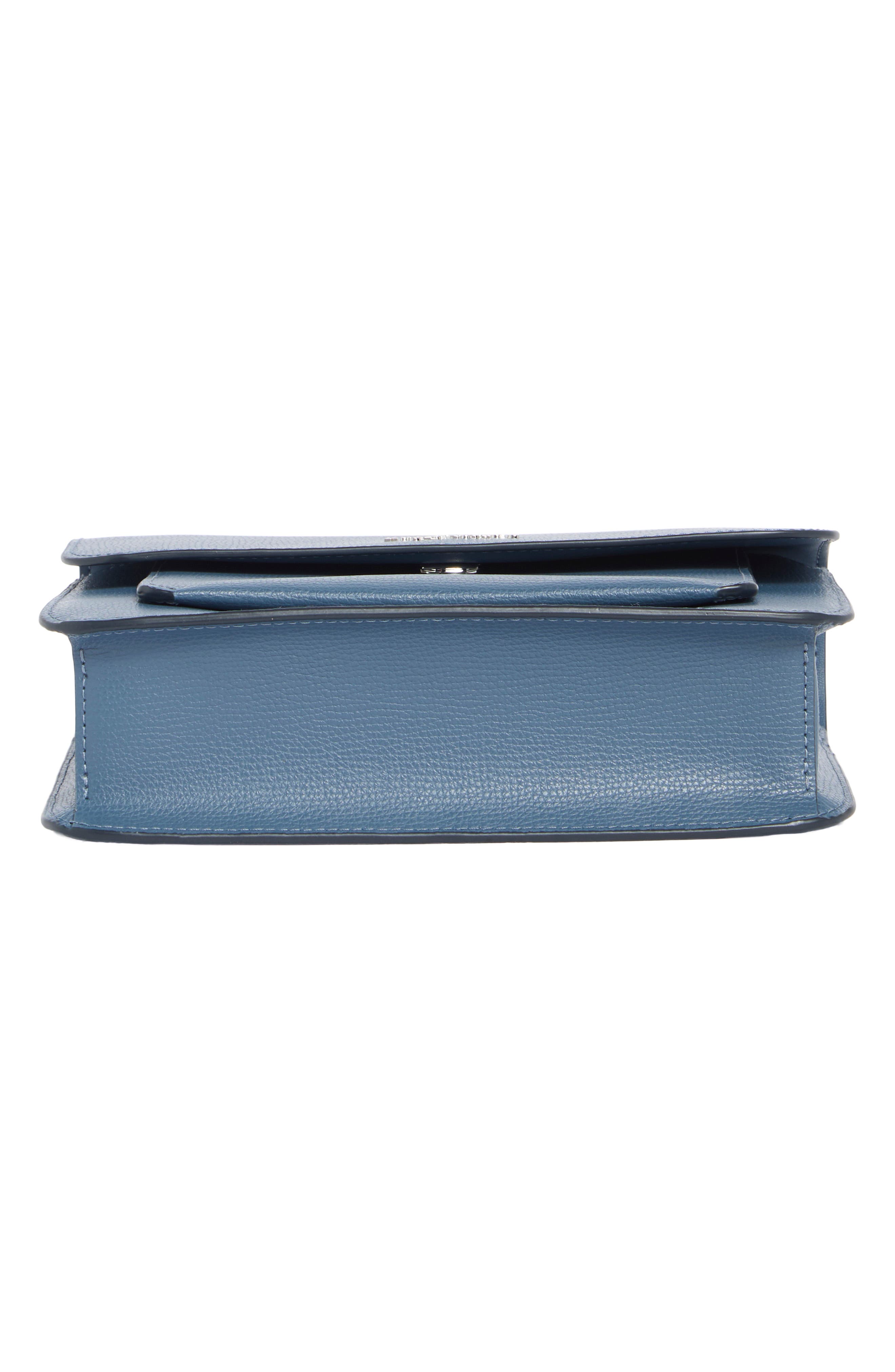 remi flap chain crossbody bag, Alternate, color, BLUESTONE