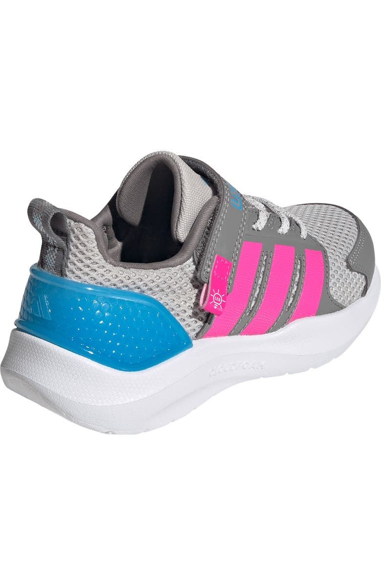 adidas Kids' Lightorama Sneaker, Alternate, color, Grey/ Pink/ Aquamarine