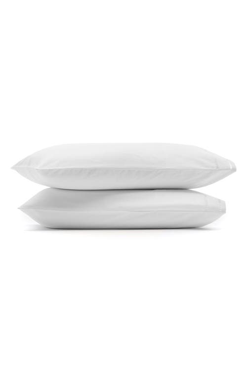 Boll & Branch Signature Ladder Stitch Set Of 2 Organic Cotton Pillowcases In White/white