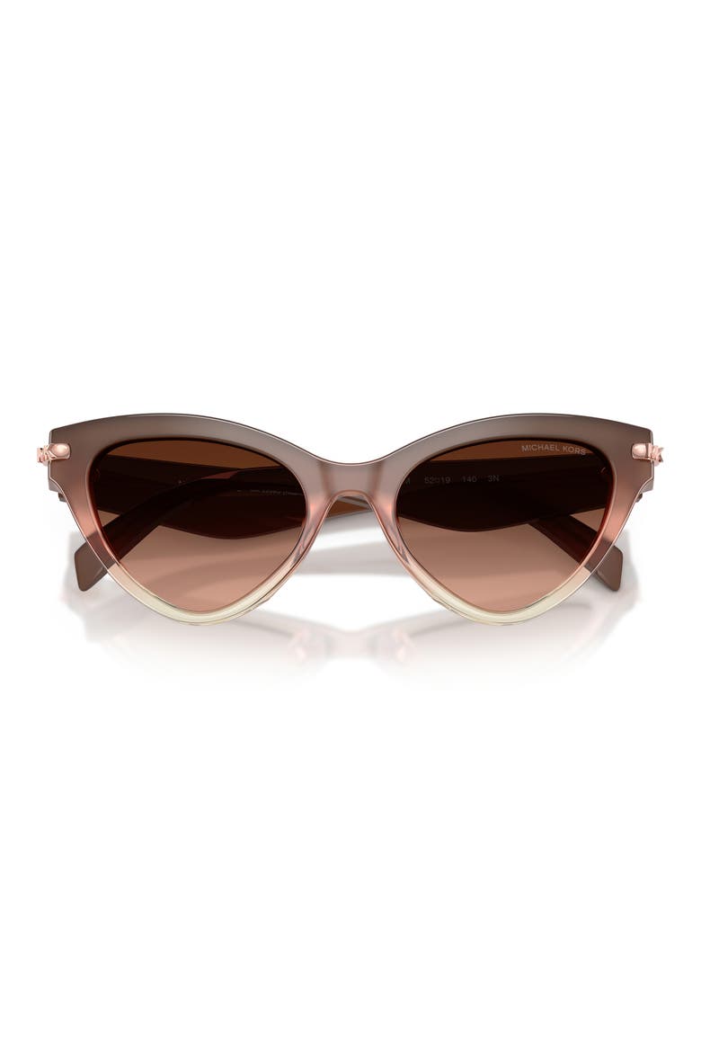 Roanoke 52mm Gradient Cat Eye Sunglasses, Alternate, color, SOFT PINK GRADIENT