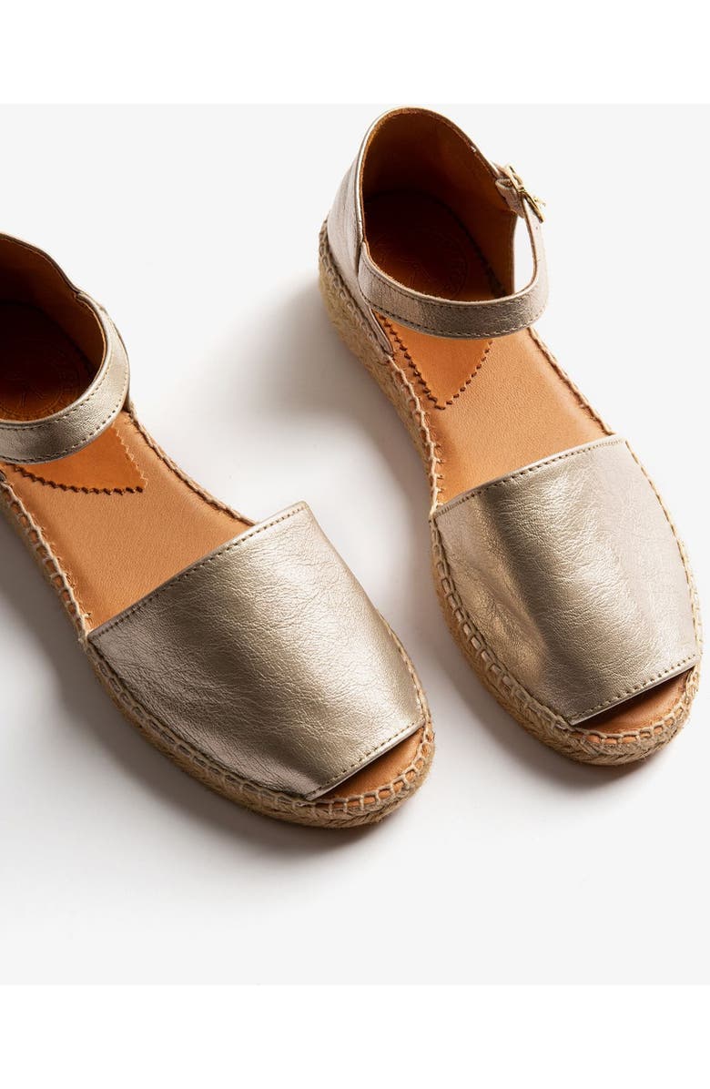 Penelope Chilvers Montserrat Ankle Strap Espadrille, Alternate, color, Pewter