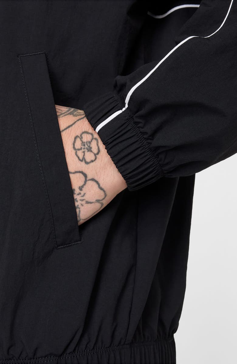 Nike Club Hooded Jacket, Alternate, color, Black/ White