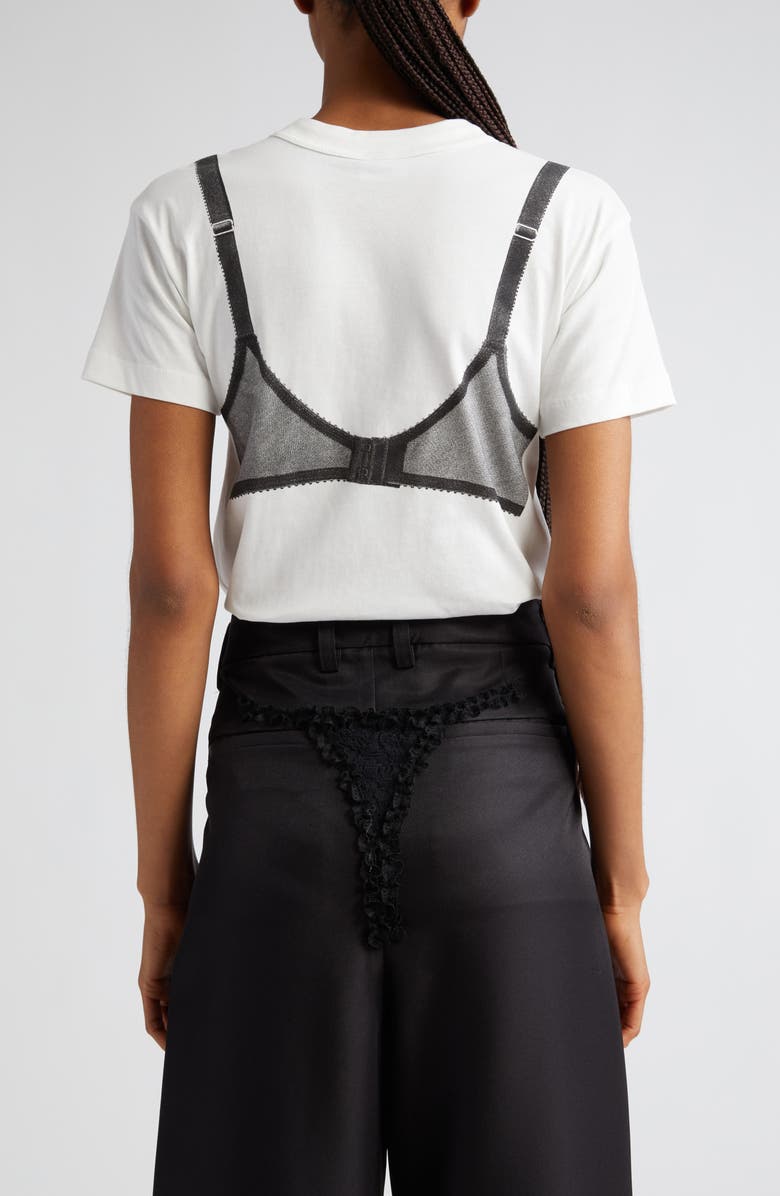 Vaquera Trompe l'Oeil Bra Cotton Graphic T-Shirt, Alternate, color,