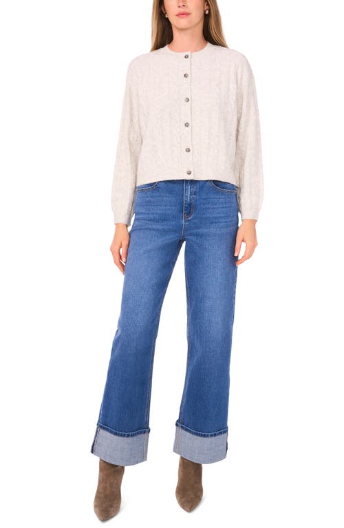 1.state Cable Knit Cardigan In Red