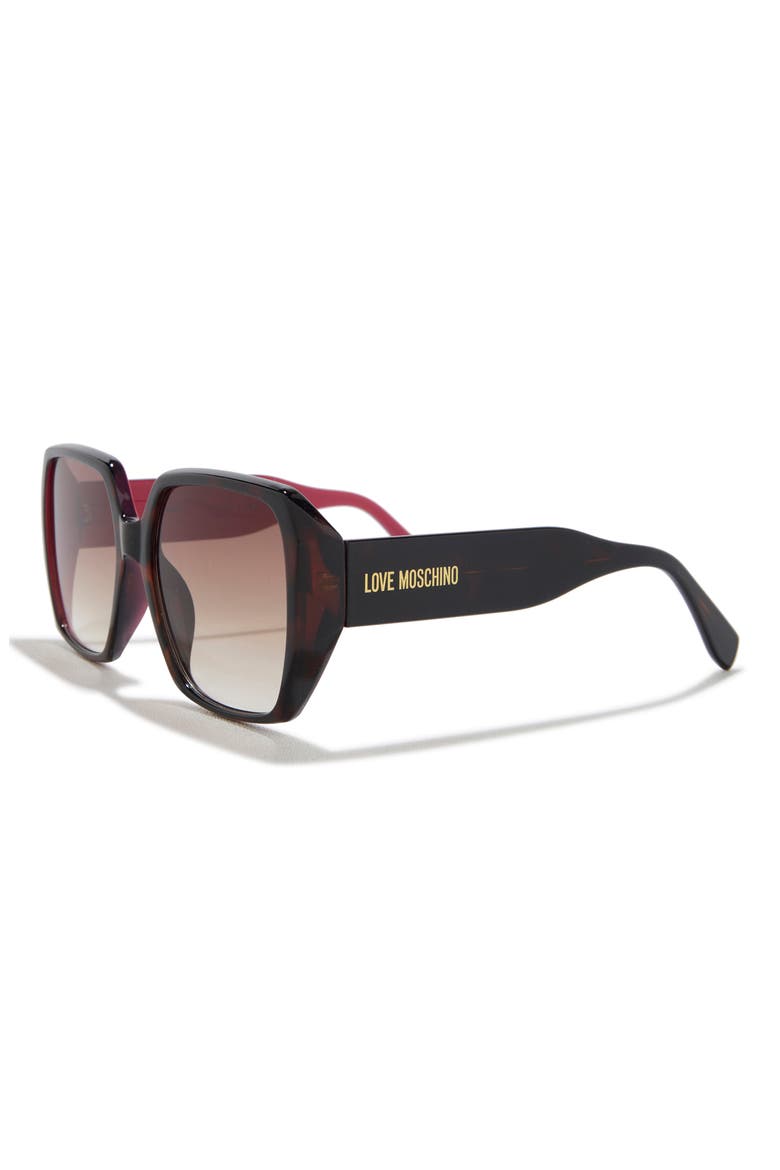 LM104 59mm Gradient Square Sunglasses, Alternate, color, HAVANA