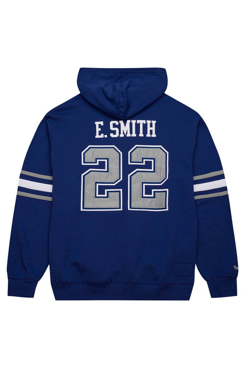 Men's Mitchell & Ness Emmitt Smith Navy Dallas Cowboys Retired Player Name & Number Pullover Hoodie, Alternate, color, Navy