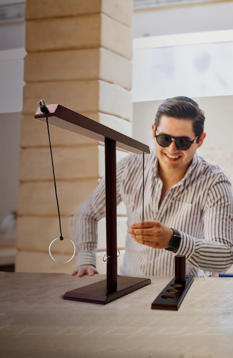 Swooc Games Battle Hooks | 2 Player Hook & Ring Game, Alternate, color, Brown