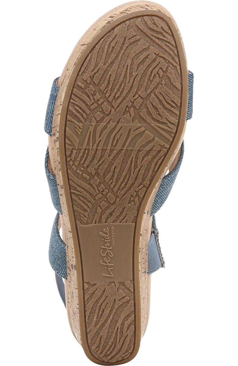 LifeStride Danita Slingback Platform Wedge Sandal, Alternate, color,
