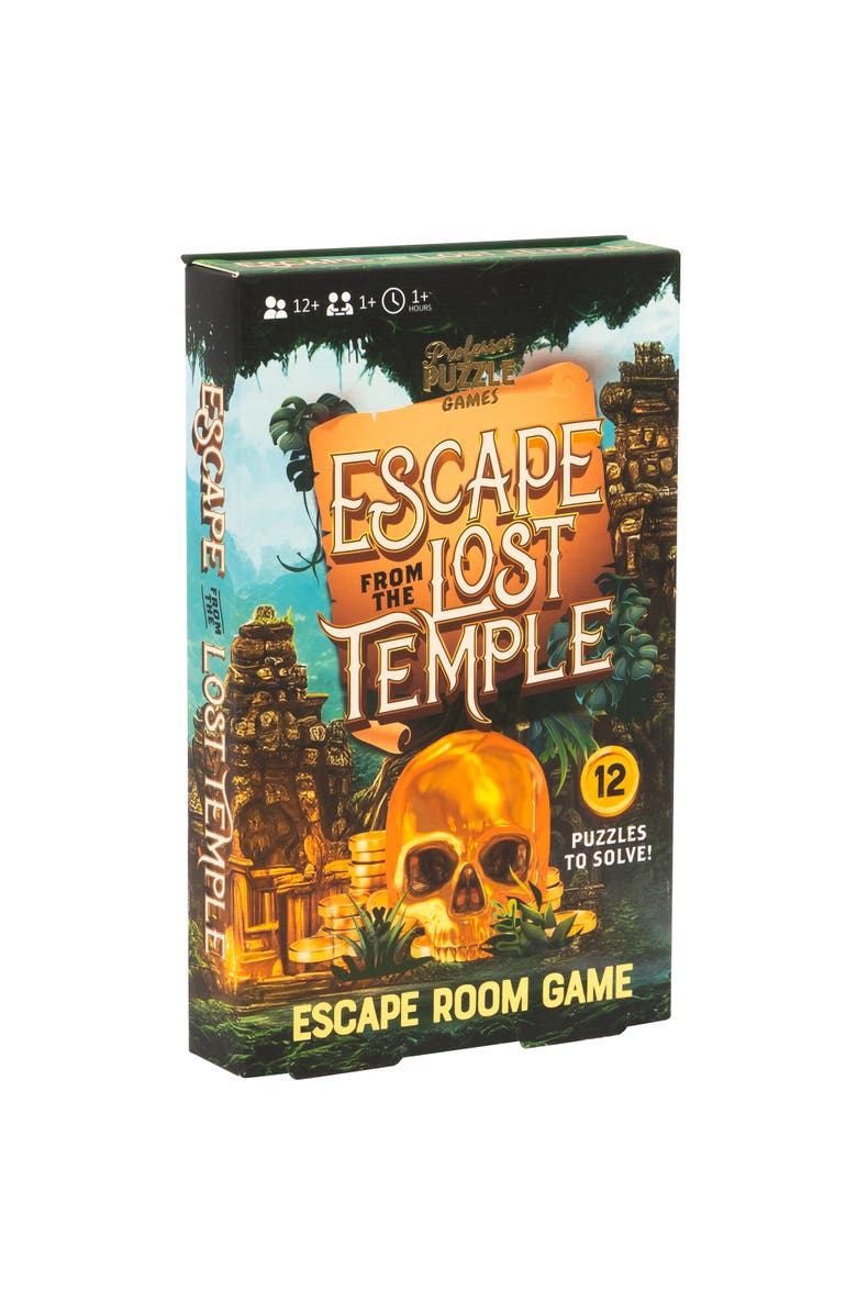 Professor Puzzle Escape from the Lost Temple Escape Room Board Game, Main, color, Multicolored