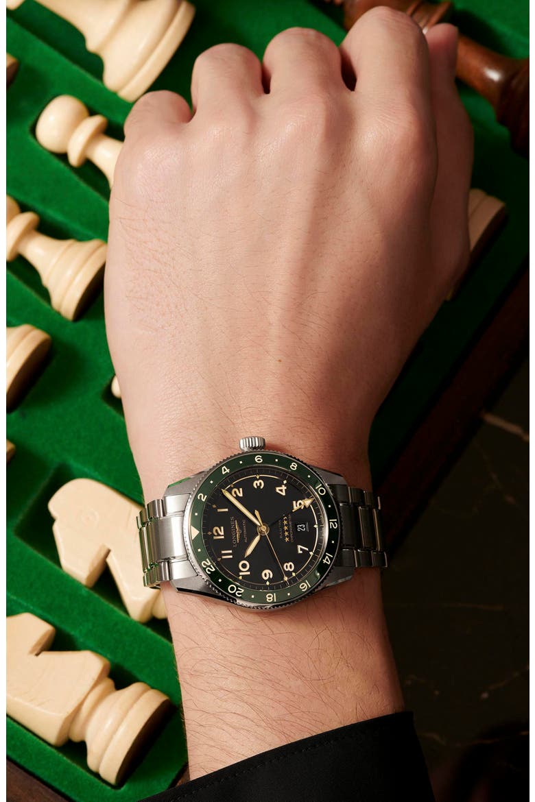Spirit Zulu Bracelet Watch, 42mm, Alternate, color, GREEN