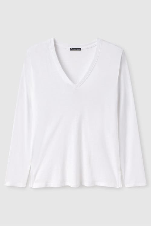 Franne Golde Slub Jersey Long Sleeve Tee