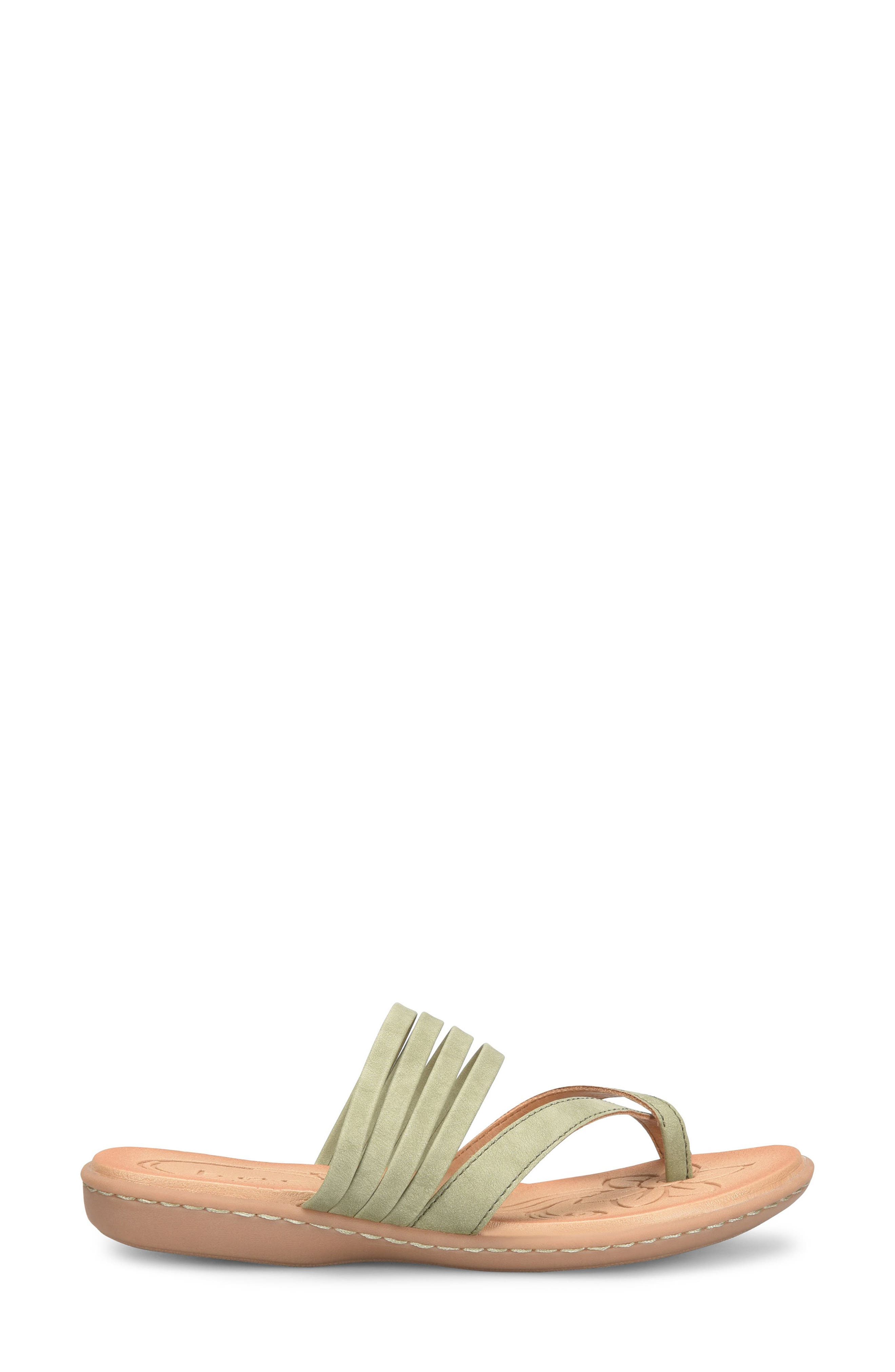 B O C BY BØRN Alisha Toe Loop Sandal, Alternate, color, Light Green Nubuck