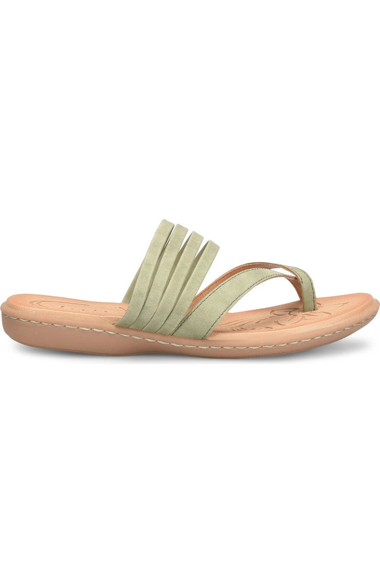B O C BY BØRN Alisha Toe Loop Sandal, Alternate, color, Light Green Nubuck