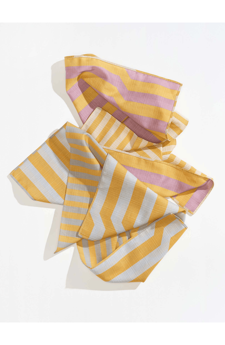 Tortuga Forma Stripe Dinner Napkins - Quiet Season Set of 4, Alternate, color, Stonecrop