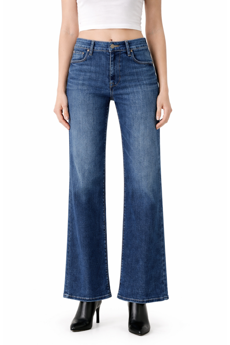 Katie High Rise Classic Flare Jeans, Alternate, color, Piper Blue
