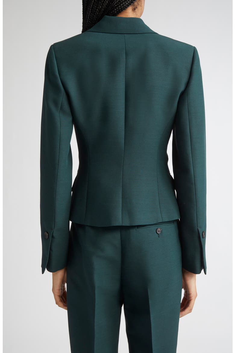 One-Button Crop Blazer, Alternate, color, MOSS