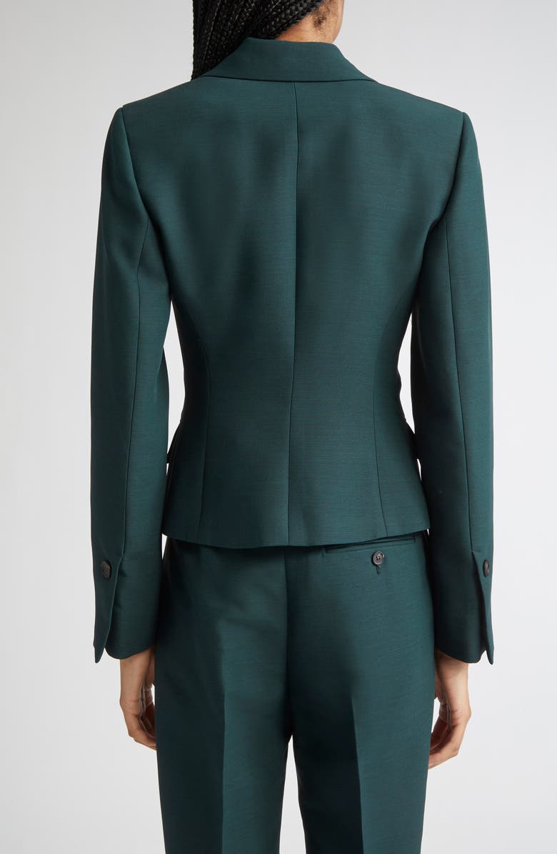 FERRAGAMO One-Button Crop Blazer, Alternate, color, Moss