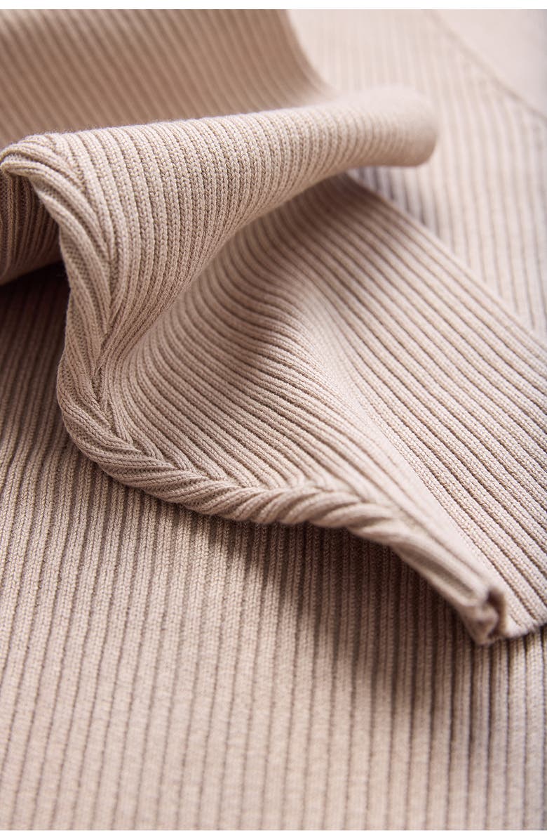 Ingrid & Isabel<sup>®</sup> Side Zip Rib Maternity/Nursing Sweater, Alternate, color, Beige