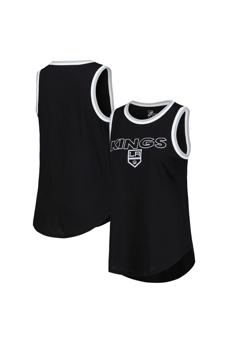 Women's G-III 4Her by Carl Banks Black Los Angeles Kings Strategy Tank Top, Alternate, color, Black