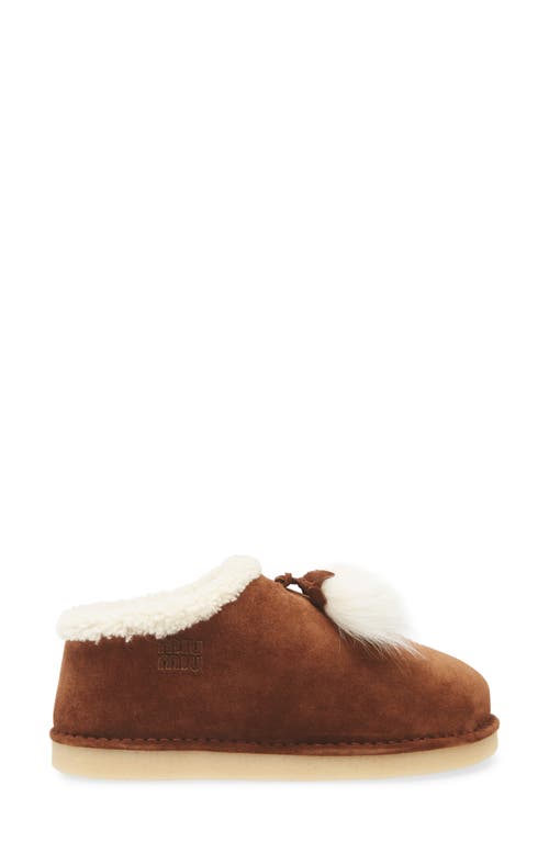 Miu Miu Shearling Tassel Slipper