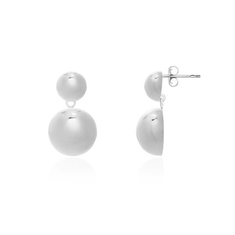 Puffy Round Drop Earrings