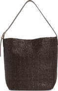 URBAN EXPRESSIONS HANDBAGS Woven Straw Shoulder Bag