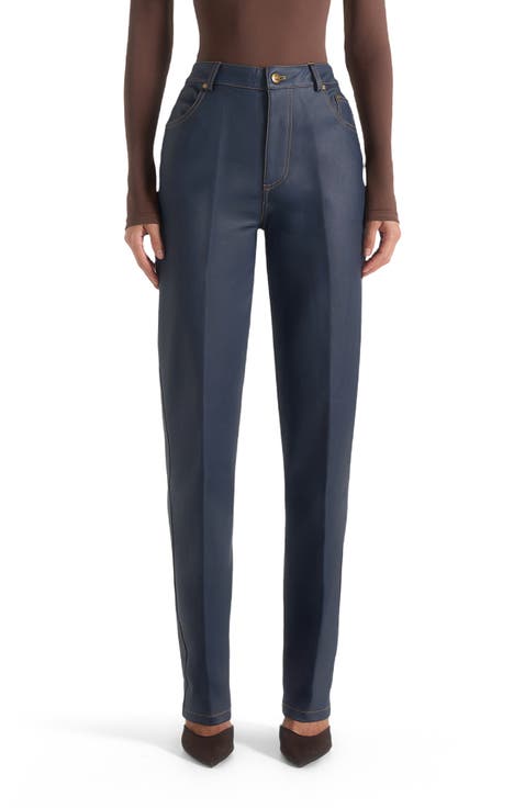 Jana Wax Effect Denim Boyfriend Jeans