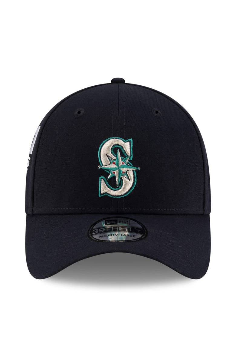 New Era Men's  New Era Ichiro Suzuki Navy Seattle Mariners 2025 Baseball Hall of Fame Side Patch 39THIRTY Flex Hat, Alternate, color, 