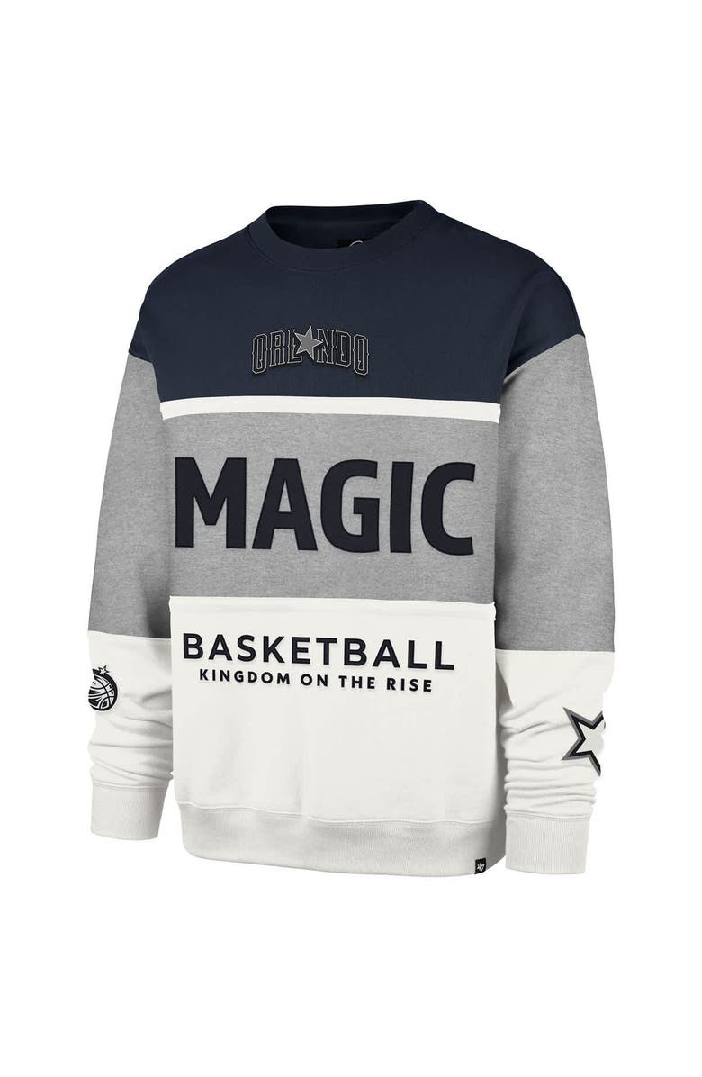 '47 Unisex '47 Gray Orlando Magic 2024/25 City Edition On Five Maximalist Pullover Sweatshirt, Alternate, color, 