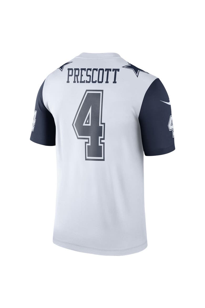 Men's Nike Dak Prescott White Dallas Cowboys Alternate Legend Player Performance Top, Alternate, color, White