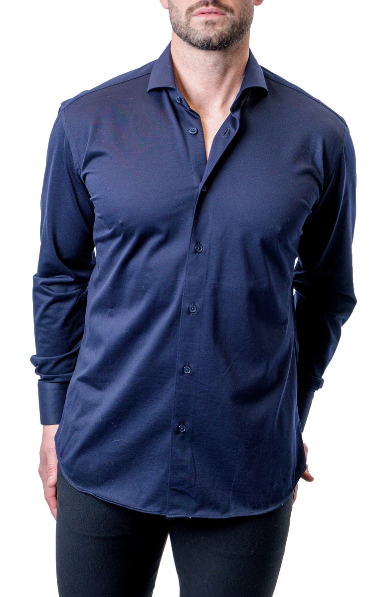 Maceoo Fibonacci Button-Up Shirt, Alternate, color, Blue