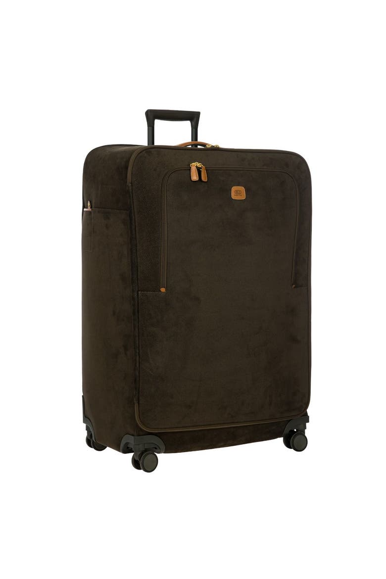 Life Softside 32" X-Large Checked Compound Spinner Luggage, Alternate, color, Olive