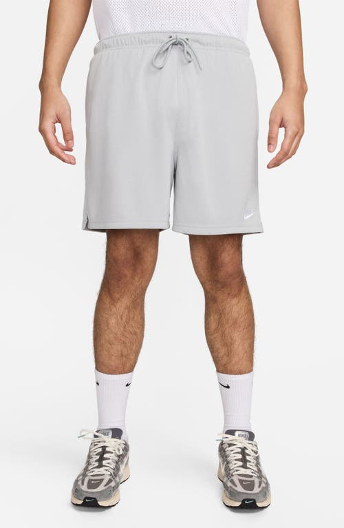 Nike Club Flow Mesh Athletic Shorts In White