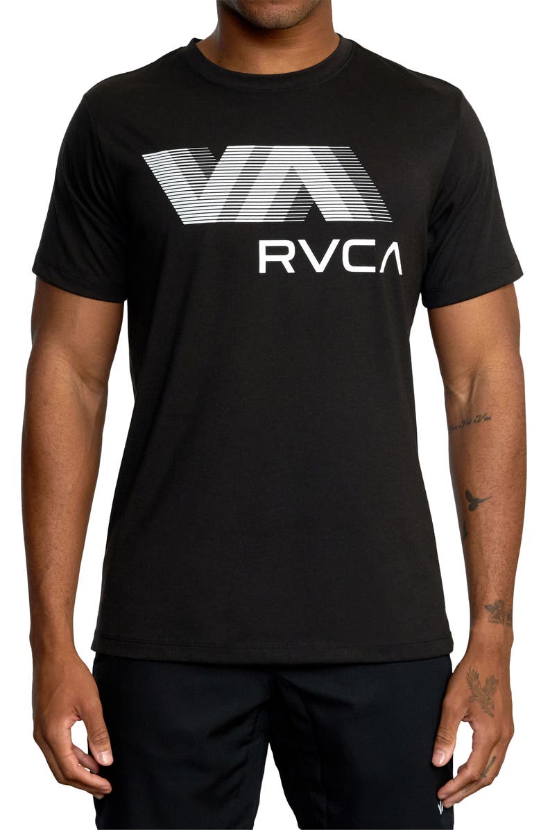 RVCA VA Blur Performance Graphic Tee, Main, color,