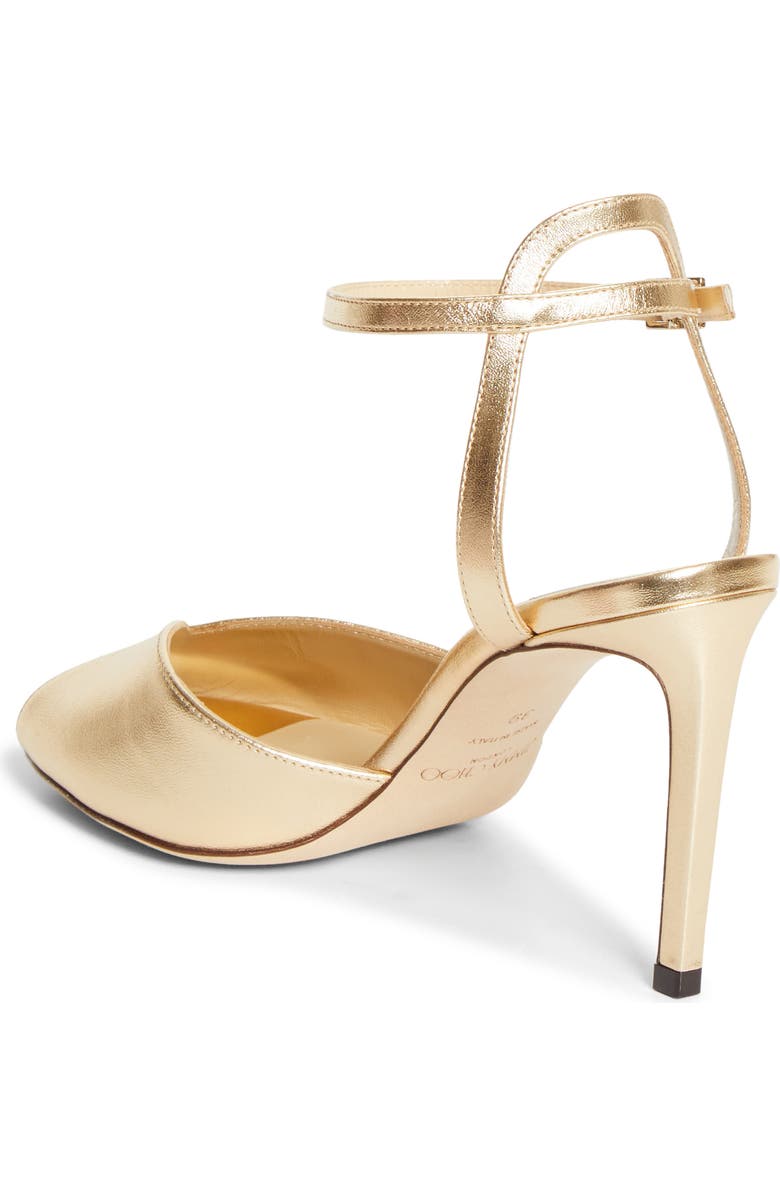 Jimmy Choo Sacora Sandal, Alternate, color, Gold