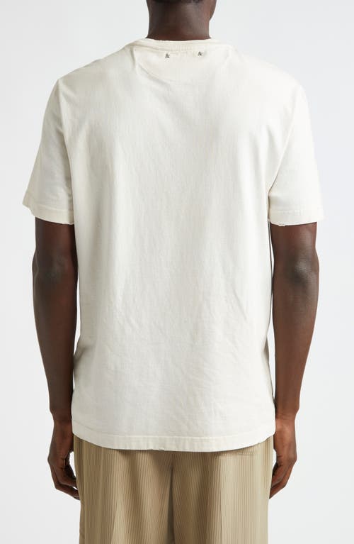 Shop Golden Goose Journey Logo Graphic T-shirt In Heritage White/black