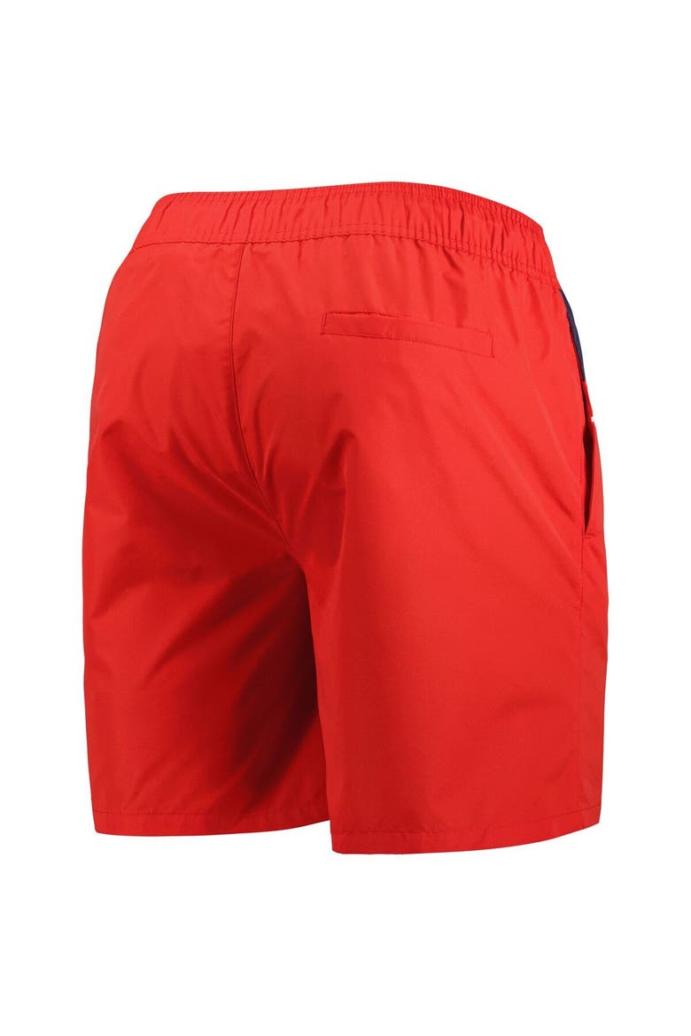 Men's Starter Red Washington Capitals Freestyle Volley Swim Shorts, Alternate, color, Red
